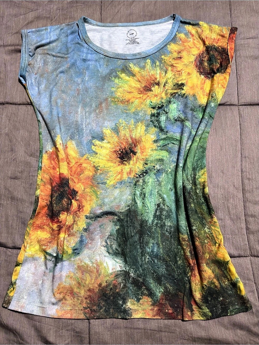 The Metropolitan Museum of Art Floral Sunflower Tee Large Like New